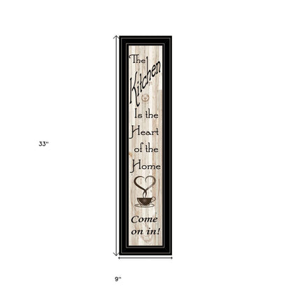 Kitchen is the Heart of the Home 18 Black Framed Wall Art HomeRoots