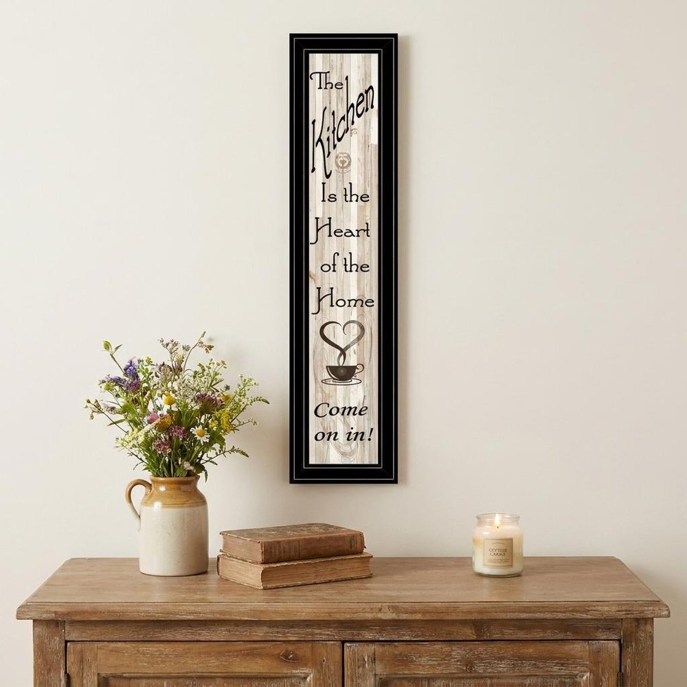 Kitchen is the Heart of the Home 18 Black Framed Wall Art — view 4