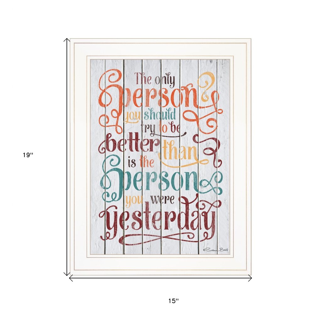 The Only Person 2 White Framed Print Wall Art HomeRoots