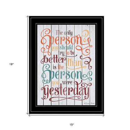 The Only Person 3 Black Framed Print Wall Art HomeRoots