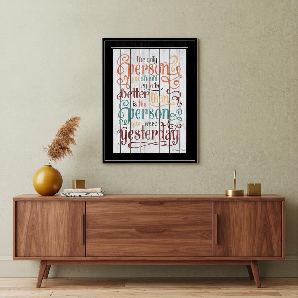 The Only Person 3 Black Framed Print Wall Art — view 1