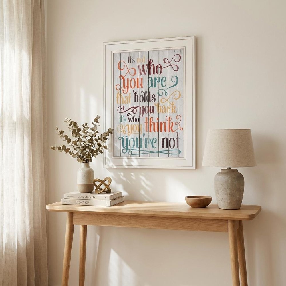 Who You Think You Are 2 White Framed Print Wall Art HomeRoots