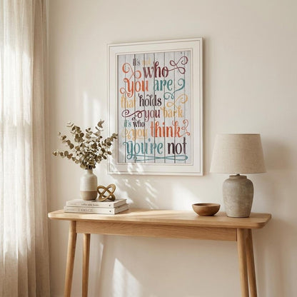 Who You Think You Are 2 White Framed Print Wall Art HomeRoots