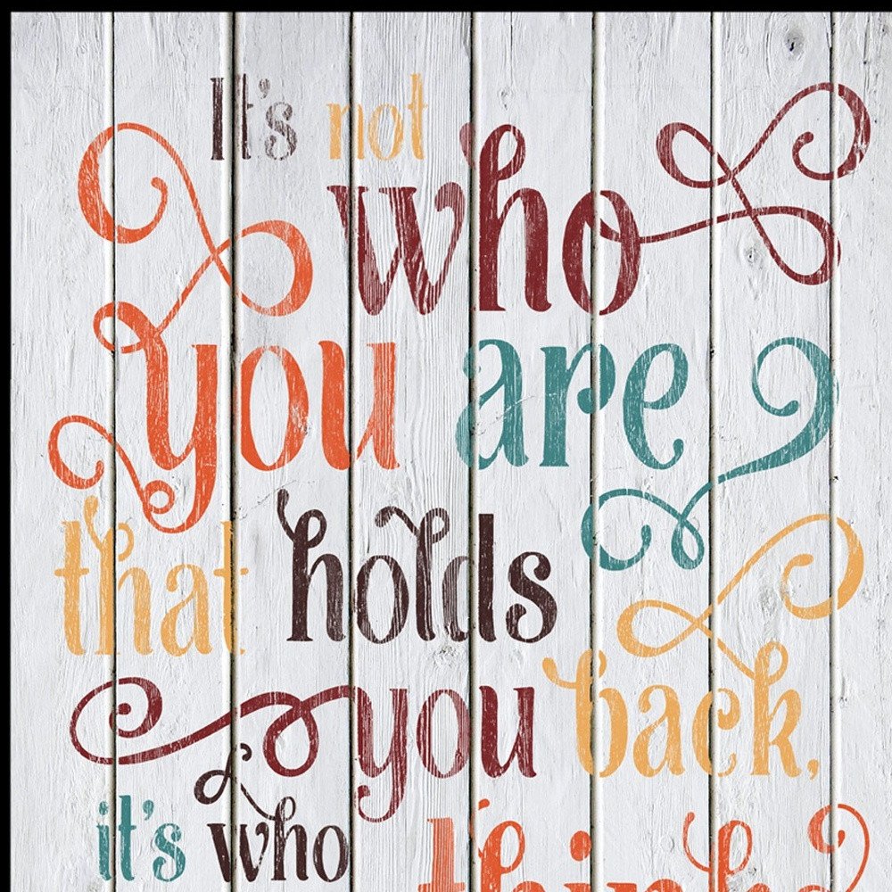 Who You Think You Are 3 Black Framed Print Wall Art — view 4