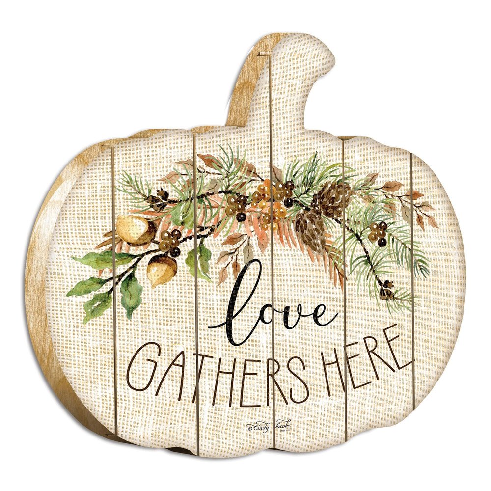 Love Gathers Here Unframed Print Wall Art HomeRoots