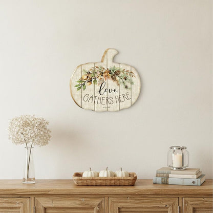 Love Gathers Here Unframed Print Wall Art HomeRoots