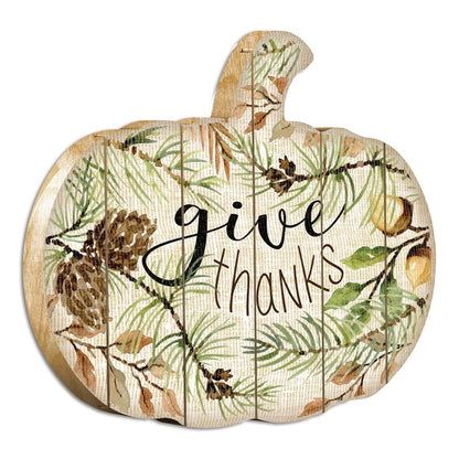 Give Thanks 1 Unframed Print Wall Art HomeRoots