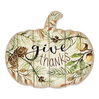 Give Thanks 1 Unframed Print Wall Art HomeRoots