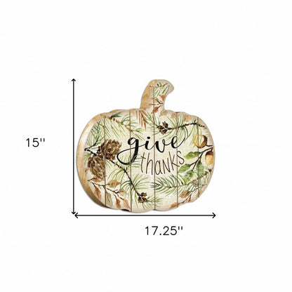 Give Thanks 1 Unframed Print Wall Art HomeRoots