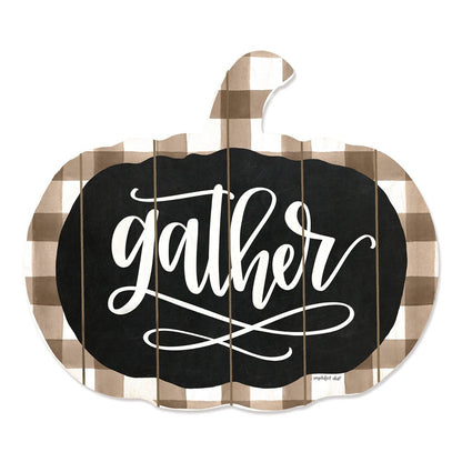 Gather Printed on a Pumpkin Unframed Print Wall Art HomeRoots