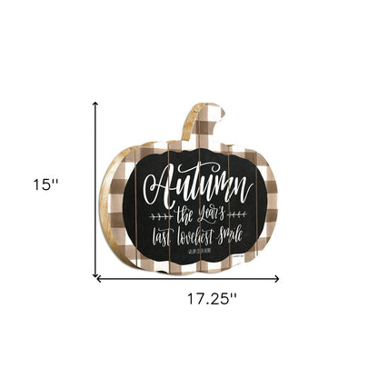 Autumn The Years Last Loveliest Smile Pumpkin Shape Wall Art HomeRoots