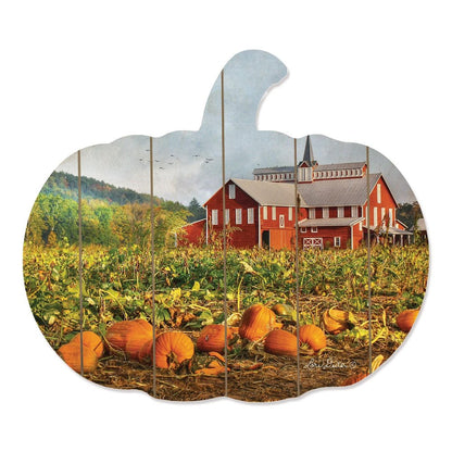 Red Barn Pumpkin Patch Unframed Print Wall Art HomeRoots