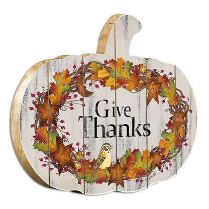 Give Thanks 3 Unframed Print Wall Art HomeRoots