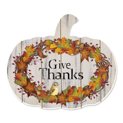 Give Thanks 3 Unframed Print Wall Art HomeRoots