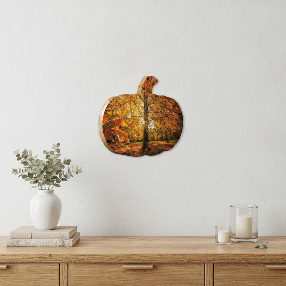 Autumn Leaves Unframed Print Wall Art HomeRoots
