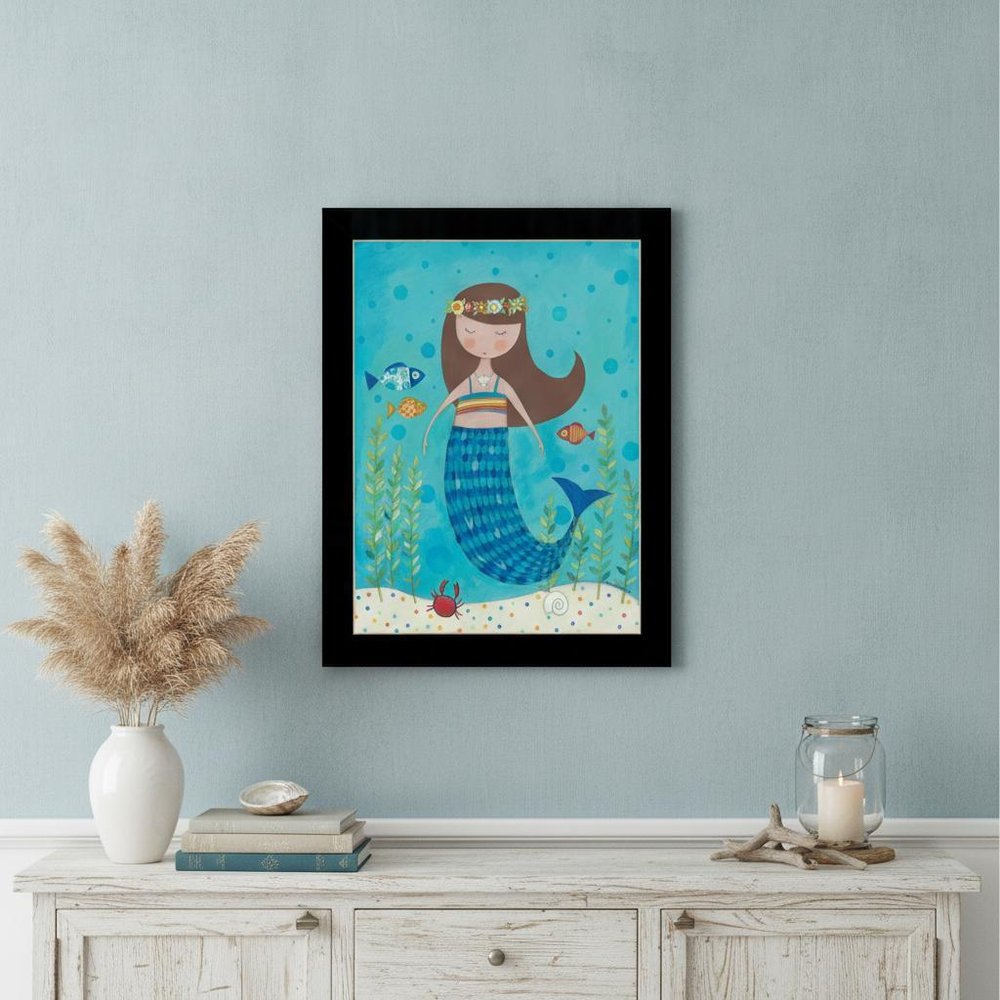 Under the Sea 5 Black Framed Print Wall Art — view 1