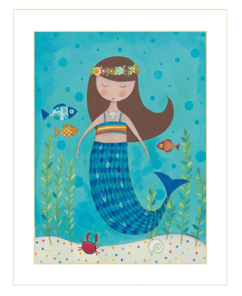 Under the Sea 6 White Framed Print Wall Art — view 1