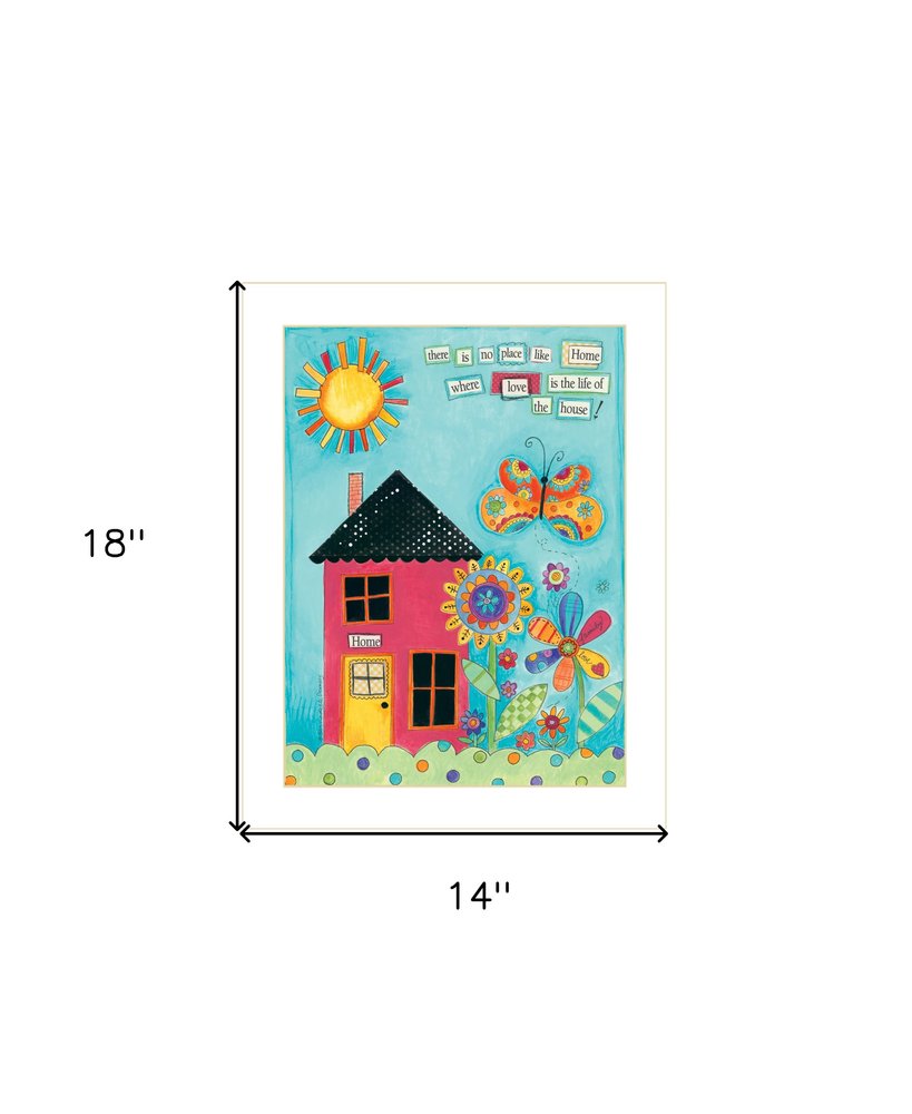 No Place Like Home 4 White Framed Print Wall Art HomeRoots
