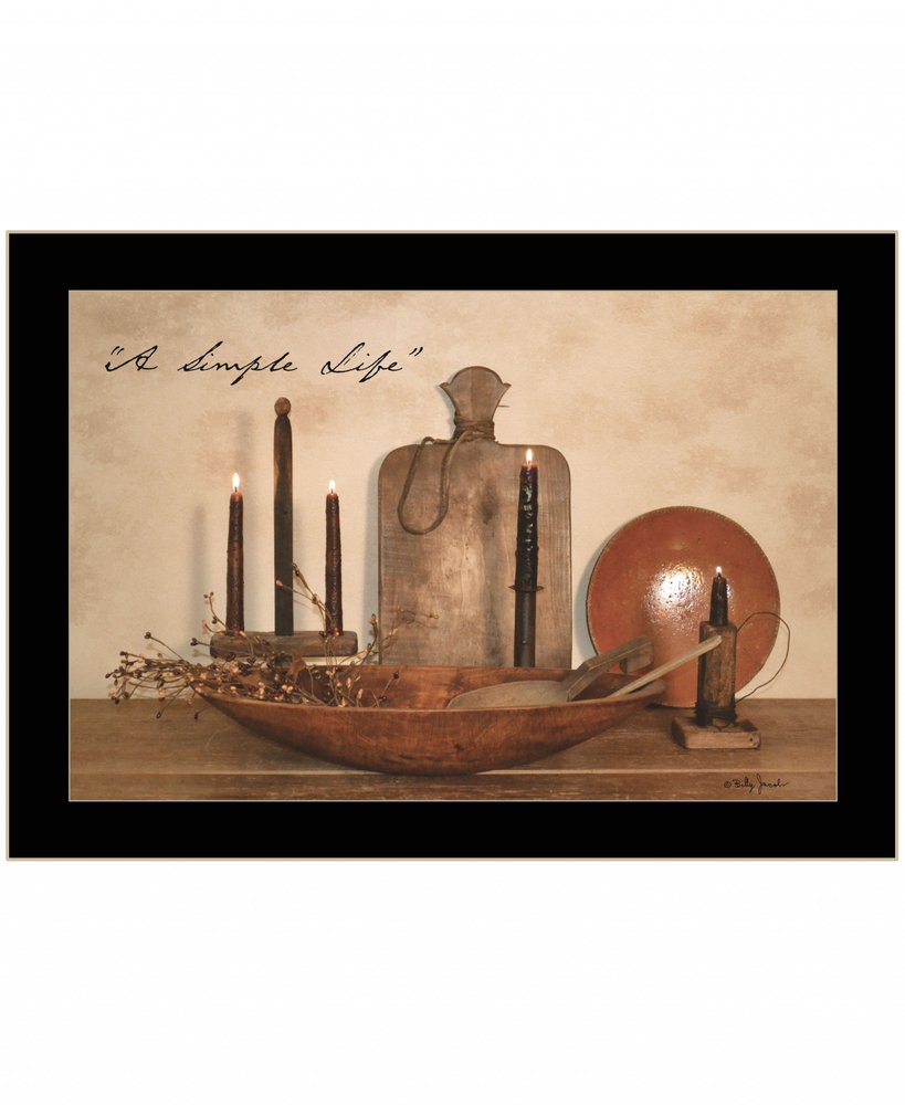 A Simple Life 2 Black Framed Print Wall Art HomeRoots