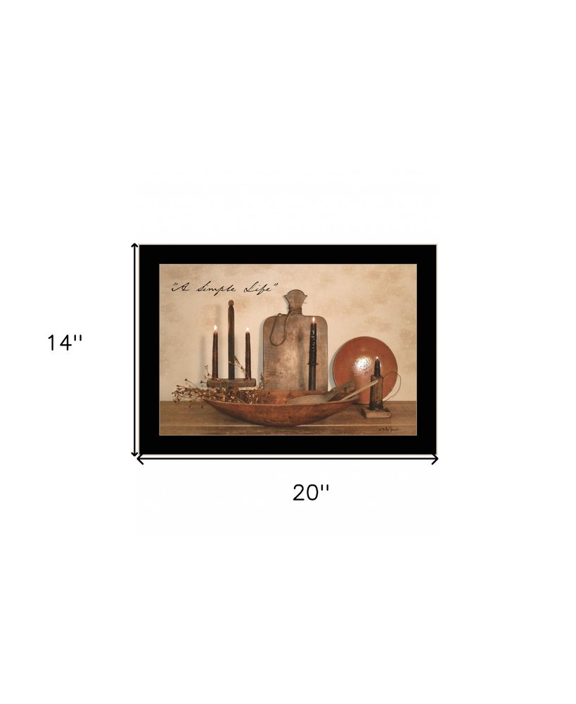 A Simple Life 2 Black Framed Print Wall Art — view 9