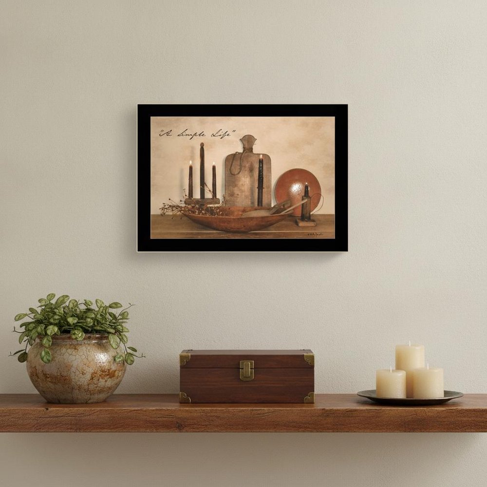 A Simple Life 2 Black Framed Print Wall Art — view 6