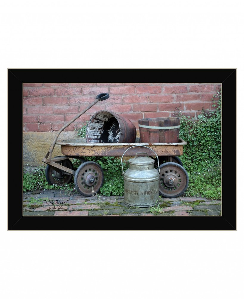 Milk Wagon 1 Black Framed Print Wall Art — view 1