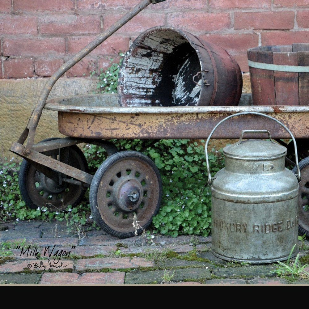 Milk Wagon 1 Black Framed Print Wall Art — view 4