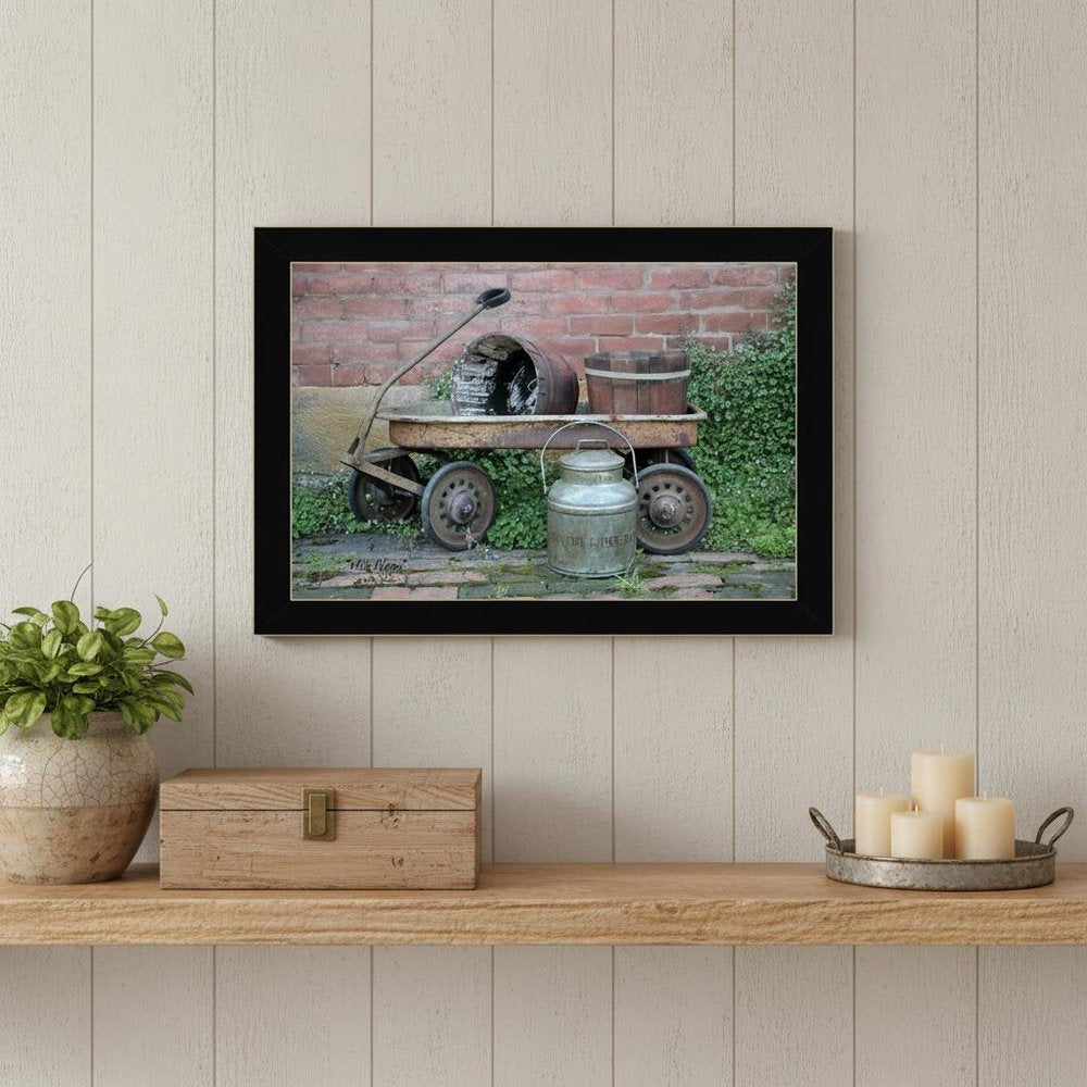 Milk Wagon 1 Black Framed Print Wall Art — view 6