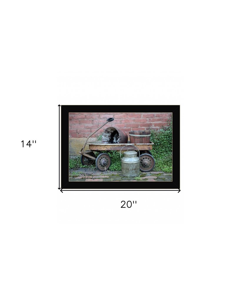 Milk Wagon 1 Black Framed Print Wall Art HomeRoots