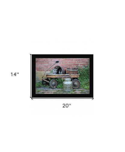 Milk Wagon 1 Black Framed Print Wall Art HomeRoots