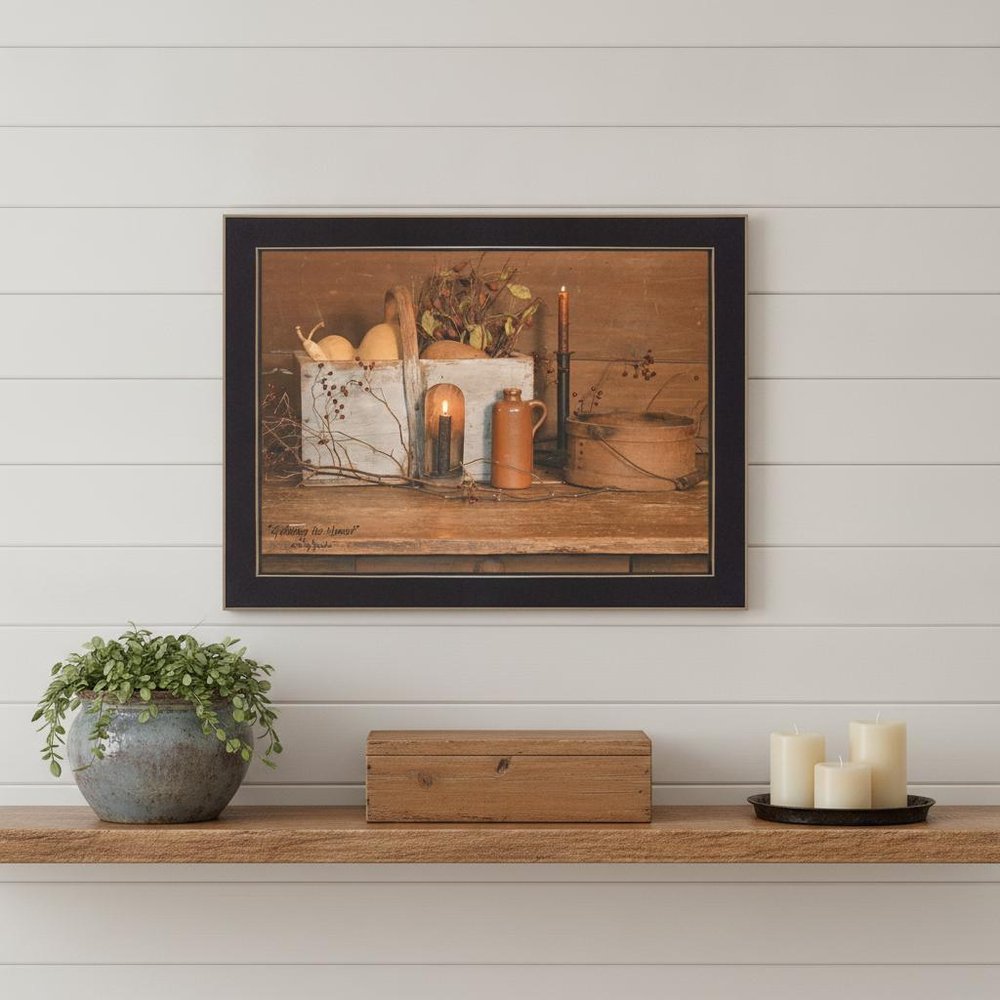 Gathering The Harvest 1 Black Framed Print Kitchen Wall Art HomeRoots