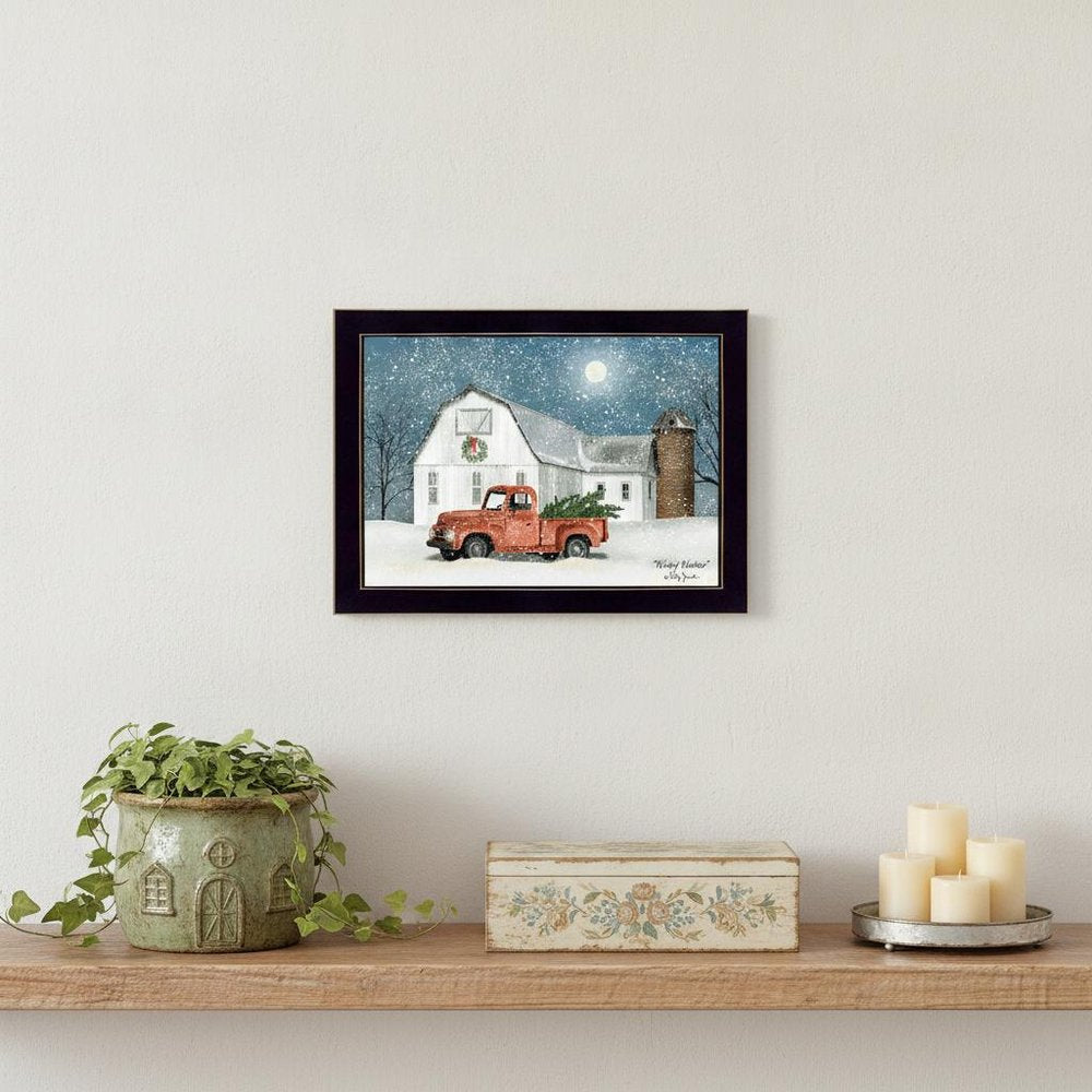 Wintry Weather 1 Black Framed Print Wall Art — view 6
