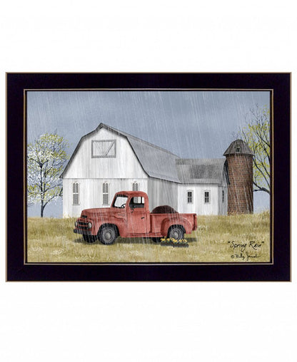 Spring Rain 3 Black Framed Print Wall Art HomeRoots