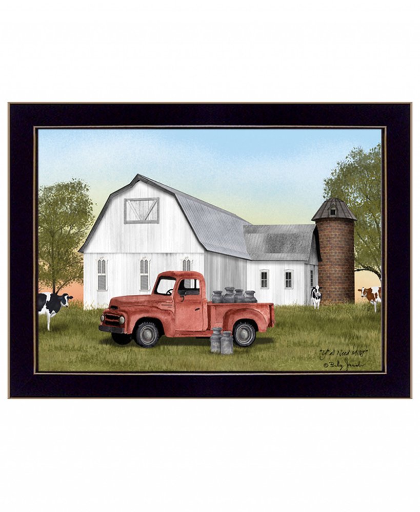 YAll Need Milk 3 Black Framed Print Wall Art — view 6