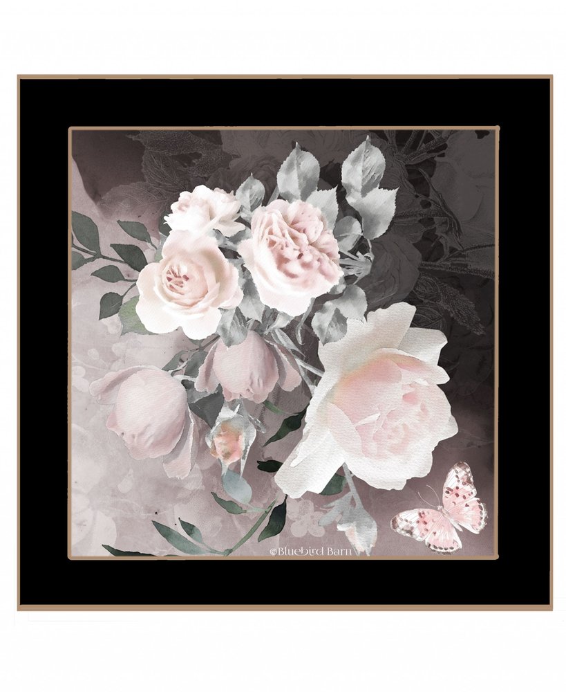 Noir Roses IV 3 White Framed Print Wall Art — view 11