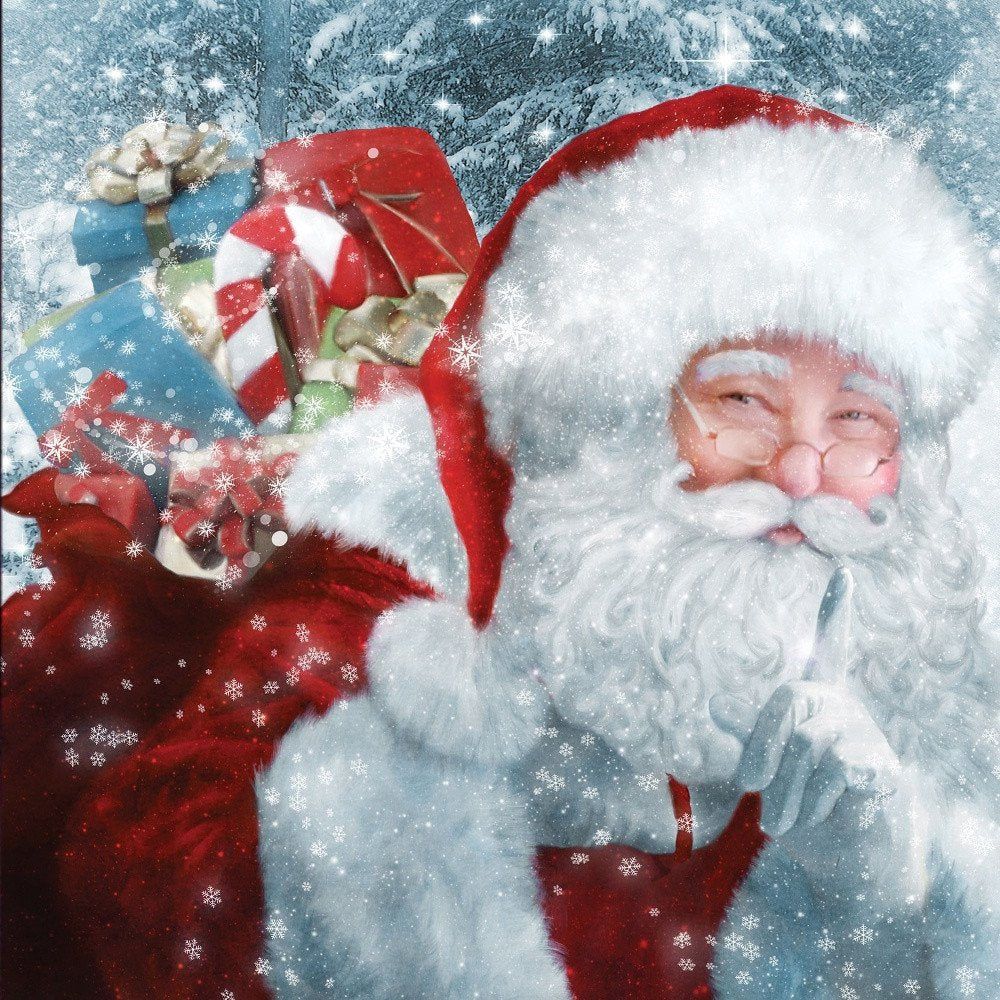 Santas Presents 2 White Framed Print Wall Art — view 7