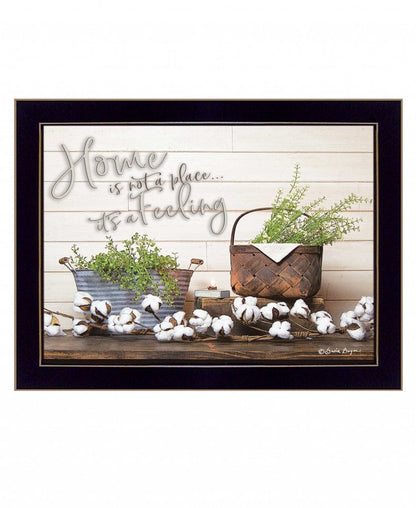 Home is not a Place 1 Black Framed Print Wall Art HomeRoots