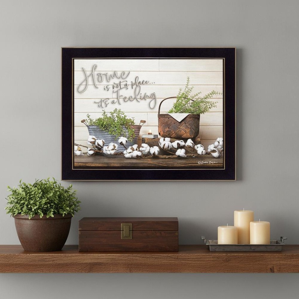 Home is not a Place 1 Black Framed Print Wall Art HomeRoots