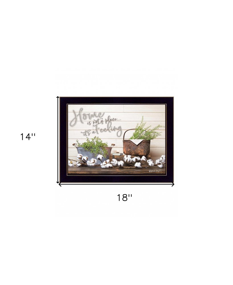 Home is not a Place 1 Black Framed Print Wall Art HomeRoots