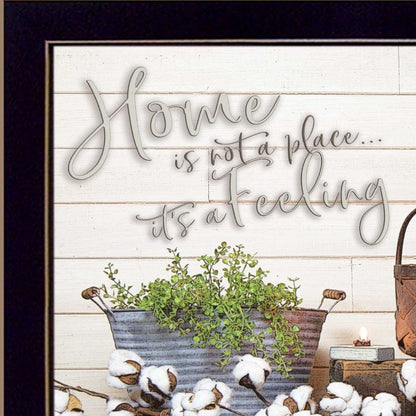 Home is not a Place 1 Black Framed Print Wall Art HomeRoots
