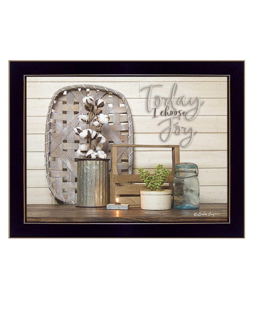 Today I Choose Joy 3 Black Framed Print Wall Art HomeRoots