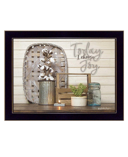 Today I Choose Joy 3 Black Framed Print Wall Art HomeRoots