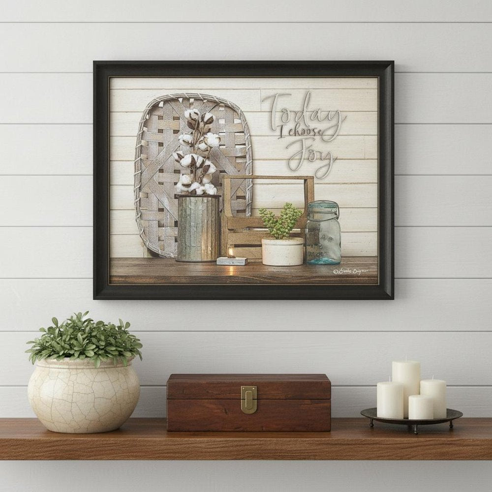 Today I Choose Joy 3 Black Framed Print Wall Art HomeRoots