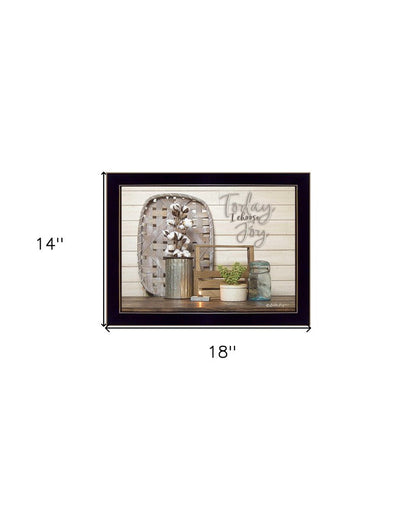 Today I Choose Joy 3 Black Framed Print Wall Art HomeRoots