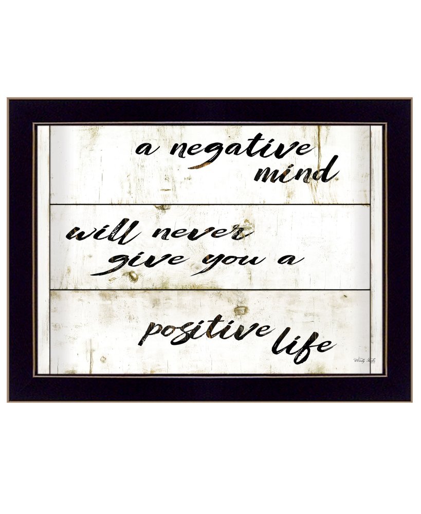 Positive Life 2 White Framed Print Wall Art — view 6