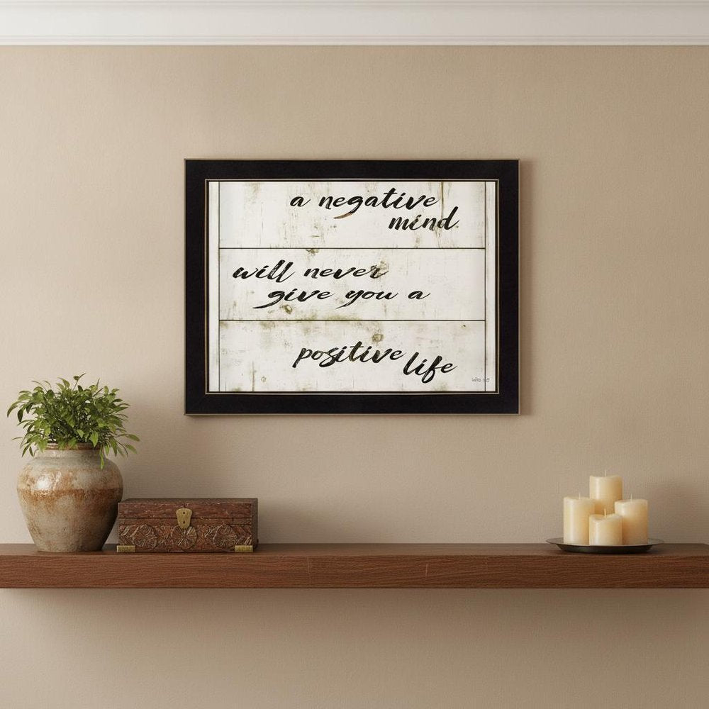 Positive Life 2 White Framed Print Wall Art HomeRoots