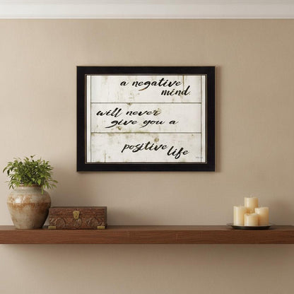 Positive Life 2 White Framed Print Wall Art HomeRoots