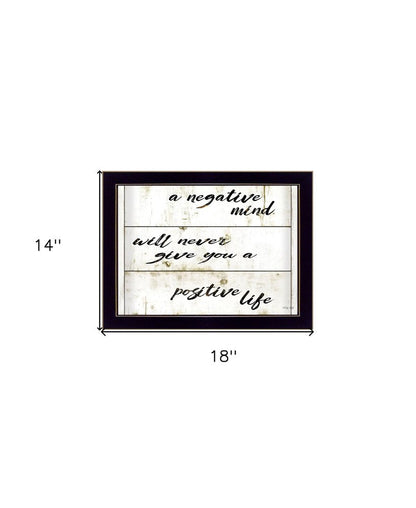 Positive Life 2 White Framed Print Wall Art HomeRoots