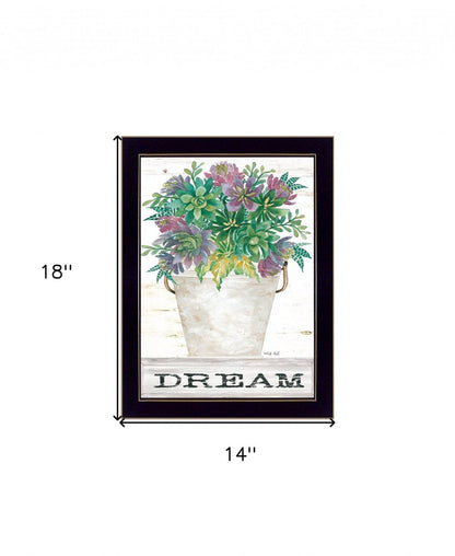 Dream Succulents 3 Black Framed Print Wall Art HomeRoots