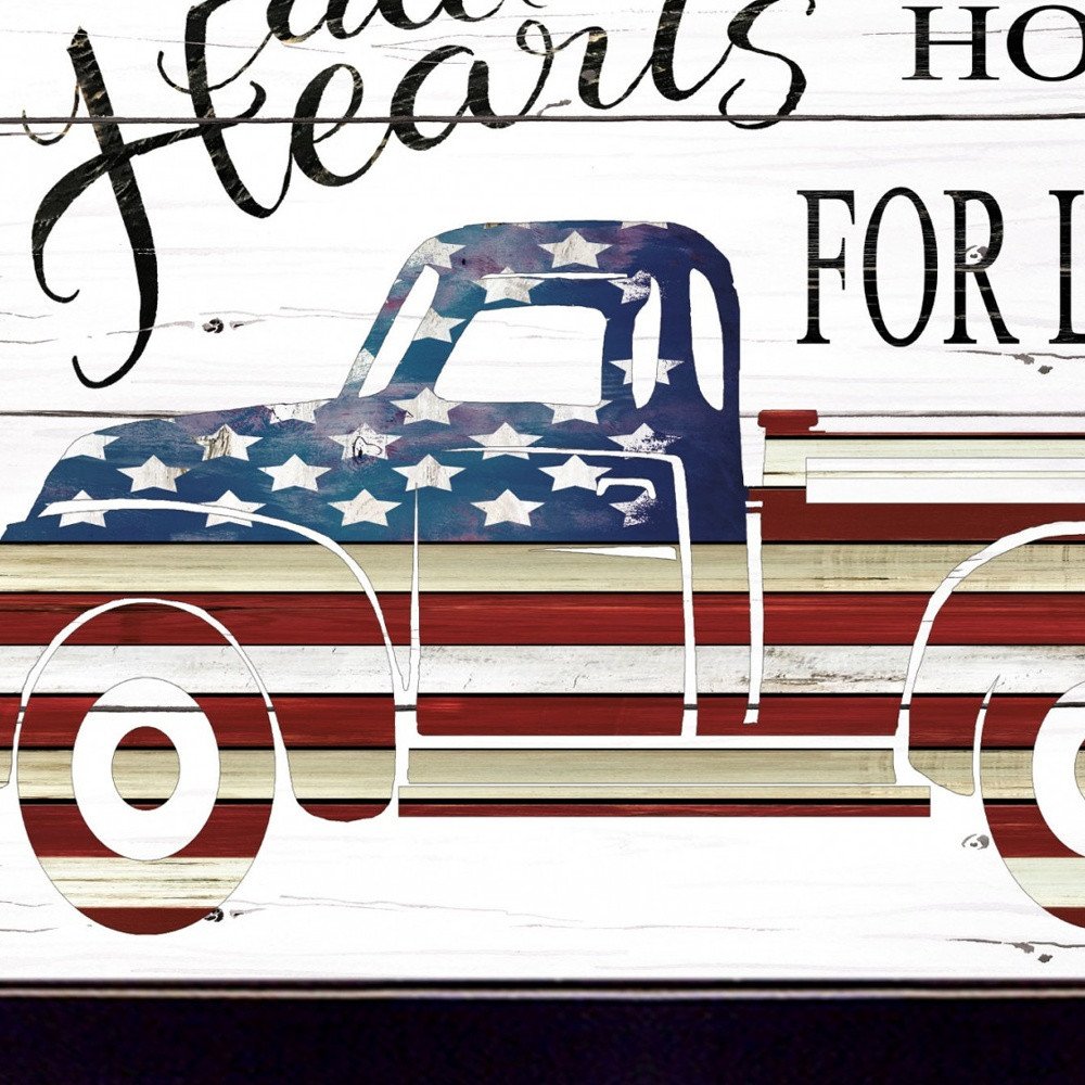 All Hearts Come Home for Love Truck Black Framed Print Wall Art — view 3